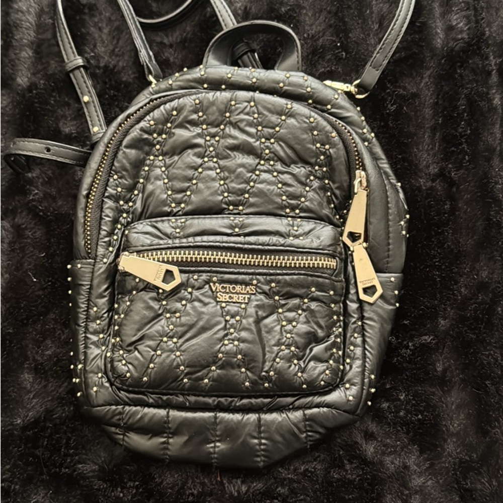 Victoria's Secret Black Studded Backpack